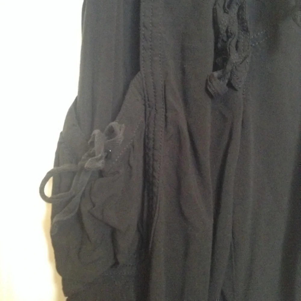 Justice girls size 8 black pants with ties